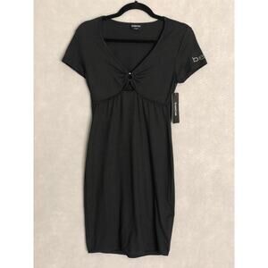 Bebe Women's Size Small  T-shirt Dress Black NEW